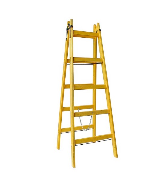 Drevený rebrík dvojitý - 5-priečkový