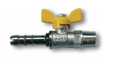 Guľový kohút 1/2" na pištoľ KALETA