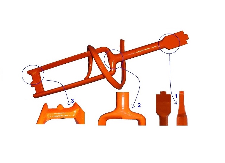 Miešací hriadeľ X KALETA Miešací hriadeľ X KALETA